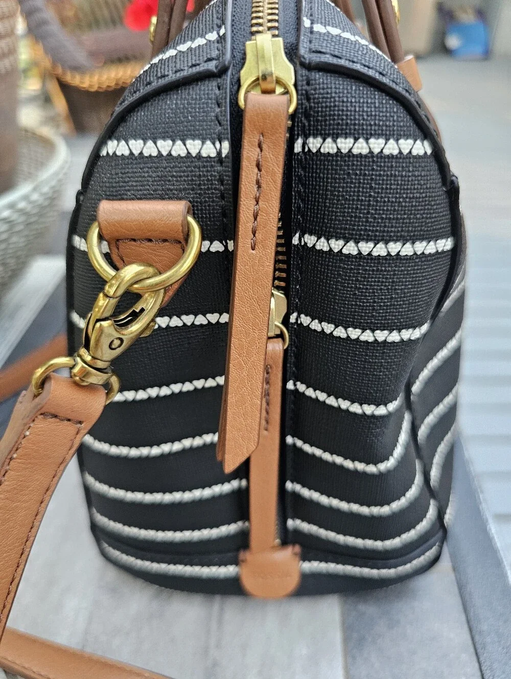 Fossil Satchel the Rachel Collection.
